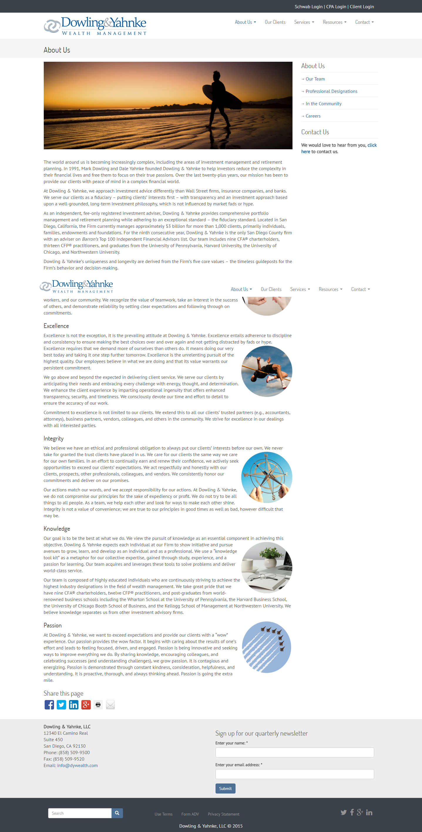 Dowling Yahnke Wealth Management CTD  Designs